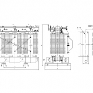 H級(jí)非包封三相干式配電變壓器