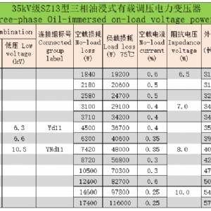 35kV級(jí)SZ系列三相油浸式有載調(diào)壓電力變壓器